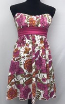 Ruby Rox Pink Multie Color Flirt Dress Floral Size 5 Beautiful - £12.45 GBP