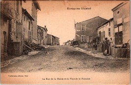 &quot;The street with City Hall and the Fountain&quot; Toul, France Carte Postale ... - £3.11 GBP