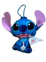 Disney Lilo and Stitch 4&quot; Plush Mischief Stitch Hanger Stuffed Animal Toy - £7.37 GBP