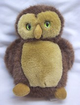 Vintage 1992 K&amp;M International Brown Owl 6&quot; Plush Stuffed Animal Toy - £14.41 GBP