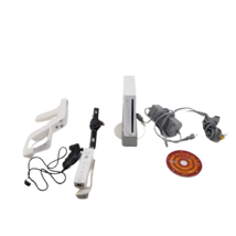 Nintendo Wii Gaming Console Sensor +Cords Gamecube Compatible White RVL-... - $78.26