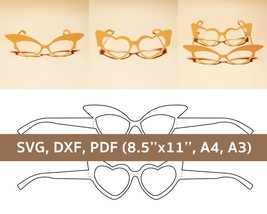 Party glasses template, paper glasses, paper sunglasses, birthday glasses, A4 - £1.19 GBP