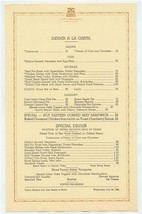  Ambassador Hotel Dinner A La Carte Menu Los Angeles California 1938 - £29.46 GBP