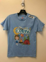 Hanes Kids Youth Medium Blue Gone Camping T-Shirt, New - £7.18 GBP