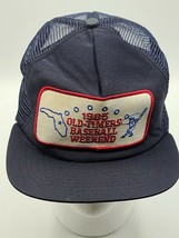 VTG 1985 OLD-TIMERS BASEBALL WEEKEND Tinker Field FL Blue Snapback Hat, ... - $23.36