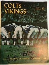 Johnny Unitas + 4 Signed Autographed Vintage 1963 Baltimore Colts Progra... - £235.98 GBP