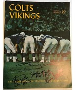 Johnny Unitas + 4 Signed Autographed Vintage 1963 Baltimore Colts Progra... - $5,701.86 MXN