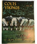 Johnny Unitas + 4 Signed Autographed Vintage 1963 Baltimore Colts Progra... - £235.98 GBP