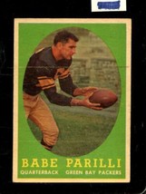 1958 Topps #118 Babe Parilli Vg Packers Nicely Centered *X84710 - £13.68 GBP