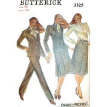 Vintage Butterick Pattern 3325 by Designer Evan-Picone Set Size 16 - £4.72 GBP