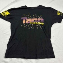 Taco Tuesday Grunt Style Men T-Shirt Black Printed Short Sleeves XLarge - £15.51 GBP