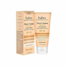 Babo Botanicals Sun Care Daily Sheer Tinted Sunscreen (SPF 30), Natural ... - £17.49 GBP