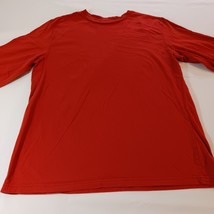 George Crewneck Men's Long Sleeve Red Cotton T-Shirt L (42-44) image 6
