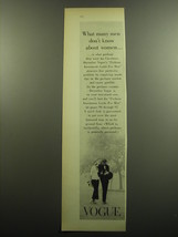 1958 Vogue Magazine Ad - What many men don&#39;t know about women - £14.54 GBP