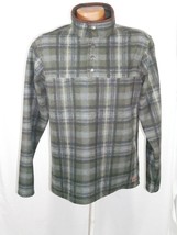 John Wayne Green Gray Fleece Pullover Small Polyester - £7.85 GBP