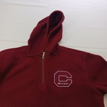 Champion Athleticwear Men's 1/4 Zip Red Cotton Blend Sweatshirt Hoodie Size L image 6