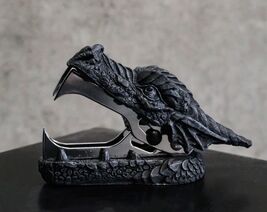 Medieval Fantasy Decor Stationery Smaug Fire Dragon Head Staple Remover ... - $17.99