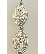 Saint Michael the Archangel &amp; Guardian Angel 2 Sided Medal,  New MD-061 - $109.60 MXN