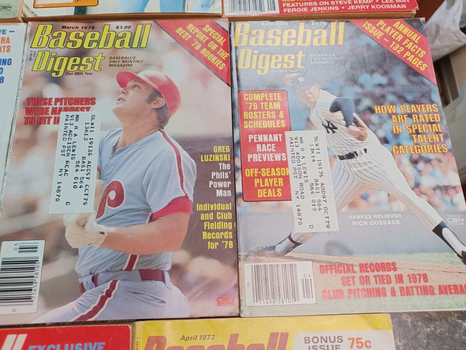 Vintage Baseball Digest   1973 1979 Lot Of 11 Nolan Ryan Item image 5