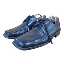 Giorgio Brutini Square Toe Men&#39;s Dress Shoes Navy Lace Leather Upper Size 10M - £17.30 GBP