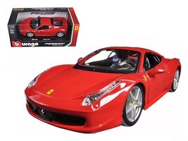 Ferrari 458 Italia Red 1/24 Diecast Model Car by Bburago - $87.99