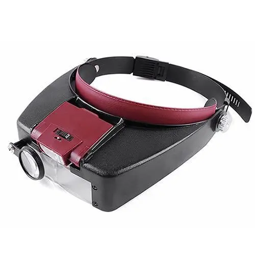 En headband head magifying glass with led lights light magnifying lamp loupes magnifier thumb200