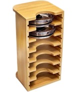 Unique &amp; Ultimate Adjustable bamboo tumbler lid organizer, water bottle ... - $33.77 CAD