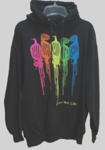 New York City Paint Drip Bird Toucan Black Vintage Unisex 90s Pullover H... - $52.70