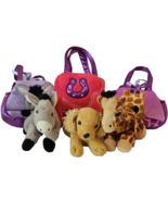 Aurora Fancy Pals Plush Lot 3 Cocker Spaniel Puppy Donkey Giraffe Carriers - £16.48 GBP