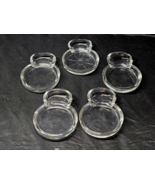 Vintage FOSTORIA Glass Coaster MADAMOISELLE Pattern With Spoon Rest - Se... - $21.81 CAD