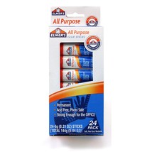 Elmer'S All-Purpose Glue Sticks, 0.21 Oz Each, 24 Sticks Per Pack (E553) , White - £21.50 GBP