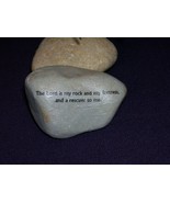 Scripture River Rock The Lord is my rock and my fortress Psalm 18:2 Tehi... - £26.78 GBP