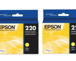 Epson T220 DURABrite Ultra Ink Standard Capacity Yellow Cartridge Pack of 2 - $29.69