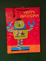 American Greetings Robot Party Bag 14.75 "X 8.25" X 20" *NEW* c1 - $11.99