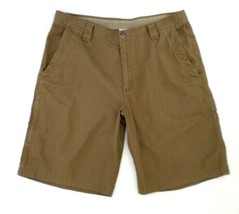 Columbia Men&#39;s Walking Shorts 36 Light Brown Khaki Color Rugged Outdoor - $10.77