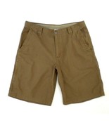 Columbia Men&#39;s Walking Shorts 36 Light Brown Khaki Color Rugged Outdoor - $204.71 MXN