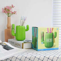 Multifunction Cactus Pen Holder and Desk Organizer - $7.99