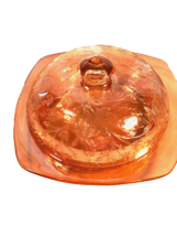 Vintage Iridescent Floragold Butter Dish Depression Glass EUC - £19.95 GBP