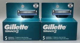 Gillette Mach3 Razor Blade Refill Cartridges, 10 Count NEW - £11.53 GBP