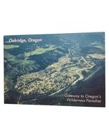 Postcard Oakridge Oregon Aerial View Gateway to Oregon&#39;s Wilderness Para... - $4.98