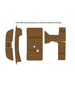 1995-1999 Sea Ray Sundancer 330 Swim Platform Cockpit Pad Boat EVA Teak ... - $1,492.82 CAD