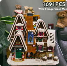 Santa Claus Gingerbread House Building Blocks Set – 1691 PCS - £55.95 GBP