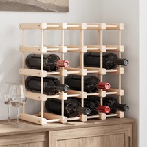Wine Rack for 20 Bottles 46.5x23x46.5 cm Solid Wood Pine - £24.19 GBP