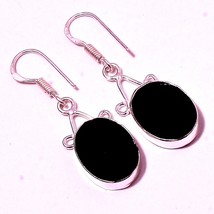 Black Spinel Handmade Black Friday Gift Earrings Jewelry 2.10" SA 324 - £3.18 GBP