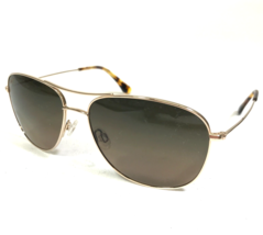 Maui Jim Sunglasses Cliff House MJ-247-16 Gold Titanium Aviators w Brown Lenses - £208.62 GBP