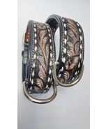 Shwaan |Genuine Leather Dog Colla|Heavy Duty| Adjustable|Hand Tooled Dog... - $47.99