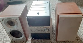 Needs Repair -  Panasonic SA-PM53 Bookshelf Stereo System 5-CD Cassette ... - $9.90