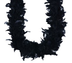 Black 45 gm 72 in 6 Ft Chandelle Feather Boa - £5.41 GBP