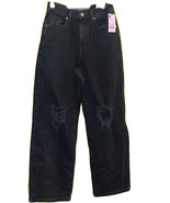 Size 4/27 Womens Misses High-Rise Baggy Jean Wild Fable Jeans (Black Dis... - £8.85 GBP