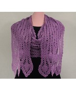 Delicate, very long, elegant lilac handmade scarf. LI-1 - $80.00